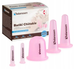 Bańki Chińskie Silikonowe do Twarzy - 5 sztuk