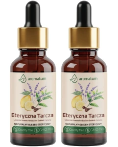 2 x Aromatum Naturalny Olejek Eteryczny Eteryczna Tarcza 30 ml - Lawenda Drzewo Herbaciane Goździk Cytryna