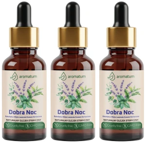 3 x Aromatum Naturalny Olejek Eteryczny Dobra Noc 30 ml - Eukaliptus Mięta Lawenda Drzewo Herbaciane