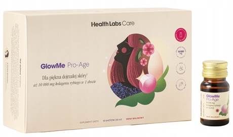 Health Labs Care GlowMe Pro-Age Smak Malinowy 15 shotów po 30 ml  (id: 9566)