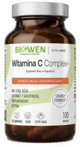 Biowen Witamina C Complex + 100 kapsułek - Skóra Układ Nerwowy Odporność