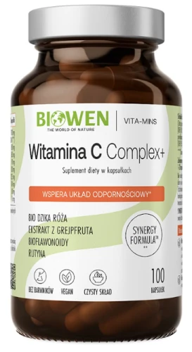 Biowen Witamina C Complex + 100 kapsułek - Skóra Układ Nerwowy Odporność (id: 4603)