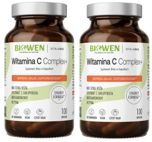 2 x Biowen Witamina C Complex + 100 kapsułek - Skóra Układ Nerwowy Odporność