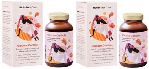 2 x Health Labs Care Glucose Control+ 90 kapsułek Gospodarka cukrowa (id: 9608)