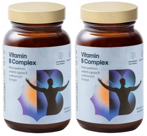 2 x Health Labs Care Vitamin B Complex Men 60 kapsułek (id: 9612)