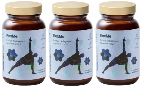 3 x Health Labs Care FlexMe Men 60 kapsułek Stawy Kolagen (id: 9615)