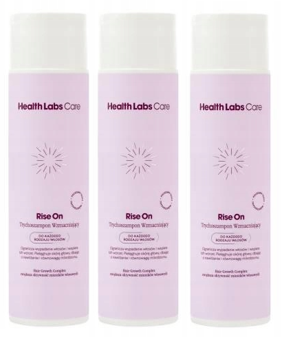 3 x Health Labs Care Rise One Trychoszampon Wzmacniający do Skóry Głowy 250 ml (id: 9625)