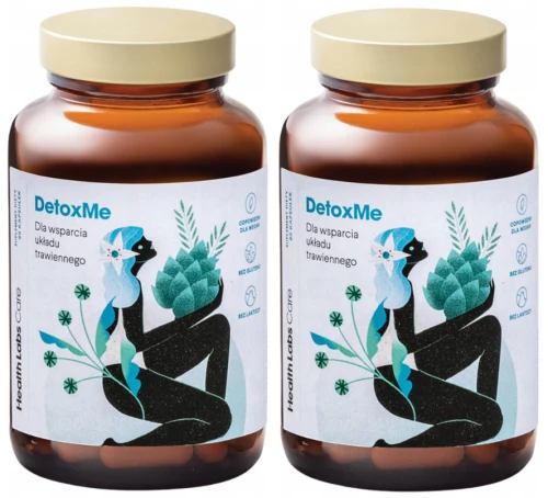 2 x Health Labs Care DetoxMe 90 kapsułek Trawienie Wątroba (id: 9632)