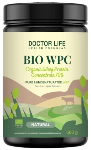 Doctor Life BIO WPC Organic Whey Protein Concentrate 70% Naural 500g  (id: 9636)