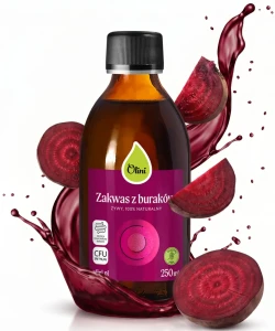 Olini Zakwas z Buraków 250 ml 100% Naturalny Uroda Energia Samopoczucie