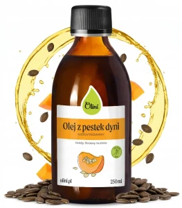 Olini Olej z Pestek Dyni 250 ml 100% Naturalny Tłoczony na zimno Prostata