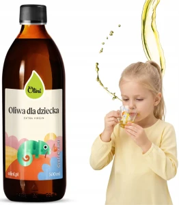 Olini Oliwa z Oliwek Dla Dzieci 500 ml Delikatny Aromat Antyoksydant NNKT