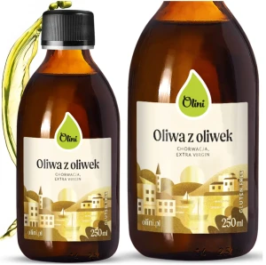 Olini Oliwa z Oliwek Chorwacka 250 ml Extra Virgin Nierafinowana Polifenole