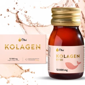Olini Kolagen Rybi 12 000 mg 15 shotów Kości Chrząstki Dziąsła Skóra Zęby