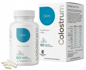 Colostrum SLIM z karczochem 60 kapsułek – L-karnityna Siara bydlęca i Ekstrakt z Karczocha dla aktywnych osób dbających o sylwetkę i metabolizm 