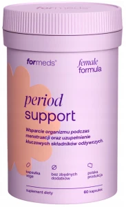 ForMeds Female Formula Period Support 60 kapsułek Wsparcie organizmu podczas menstruacji oraz uzupełnienie kluczowych składników odżywczych