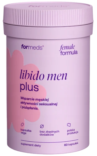 ForMeds Female Formula Libido Men Plus 60 kapsułek Wsparcie męskiej aktywności seksualnej i pożądania (id: 9786)