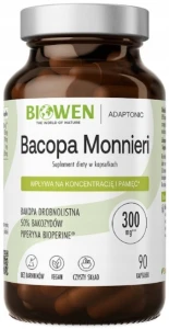 BIOWEN Bacopa Monnieri 120 kapsułek - Koncentracja Pamięć Mózg