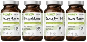 4 x Biowen Bacopa Monnieri 120 kapsułek – Pamięć Koncentracja Mózg