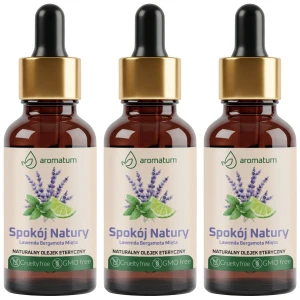 3 x Aromatum Naturalny Olejek Eteryczny Spokój Natury 30 ml - Lawenda Bergamotka Mięta (1)