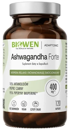 Biowen Ashwagandha Forte 120 kapsułek Adaptogen (id: 9821)