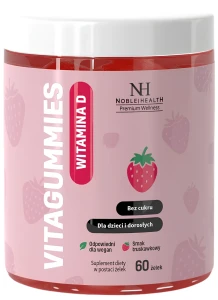 Noble Health VITAGUMMIES VITAMIN D - żelki na Zdrowe Kości i Odporność