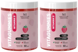 2 x Noble Health VITAGUMMIES VITAMIN D - żelki na Zdrowe Kości i Odporność 
