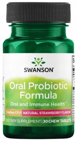 Swanson Oral Probiotic Formula - Streptococcus salivarius BLIS K12 30 tabletek do ssania MIKROBIOM  (id: 9838)
