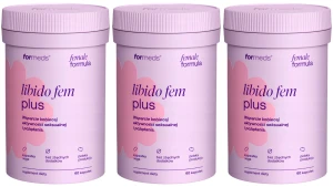 3 x ForMeds Female Formula Libido Fem Plus 60 kapsułek Wsparcie kobiecej aktywności seksualnej i pożądania
