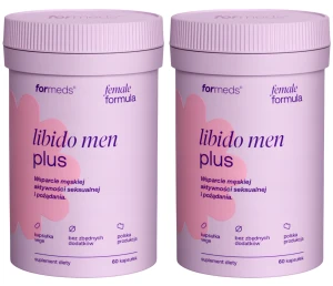 2 x ForMeds Female Formula Libido Men Plus 60 kapsułek Wsparcie męskiej aktywności seksualnej i pożądania