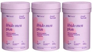 3 x ForMeds Female Formula Libido Men Plus 60 kapsułek Wsparcie męskiej aktywności seksualnej i pożądania