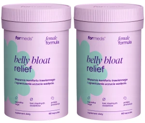 2 x ForMeds Female Formula Belly Bloat Relief 60 kapsułek Wzdęcia Trawienie Vege Bez Zbędnych Dodatków