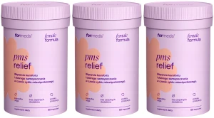 3 x ForMeds Female Formula PMS Relief 60 kapsułek Wsparcie komfortu i dobrego samopoczucia w czasie cyklu miesiączkowego