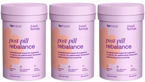 3 x ForMeds Female Formula Post-Pill Rebalance 60 kapsułek Kompleksowe wsparcie organizmu w trakcie i po zakończeniu stosowania antykoncepcji hormonalnej