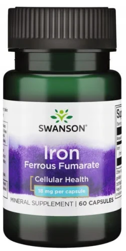 Swanson Fumaran żelaza 15 mg 60 kapsułek (id: 9867)