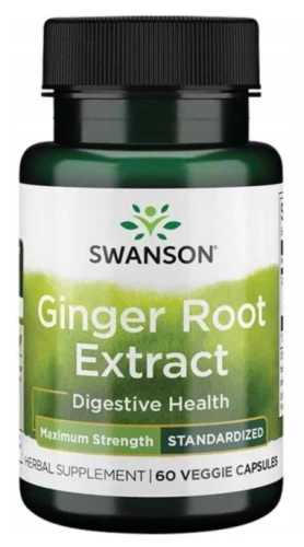 Swanson Ginger Root Etract - Imbir Ekstrakt 60 kapsułek (id: 9868)