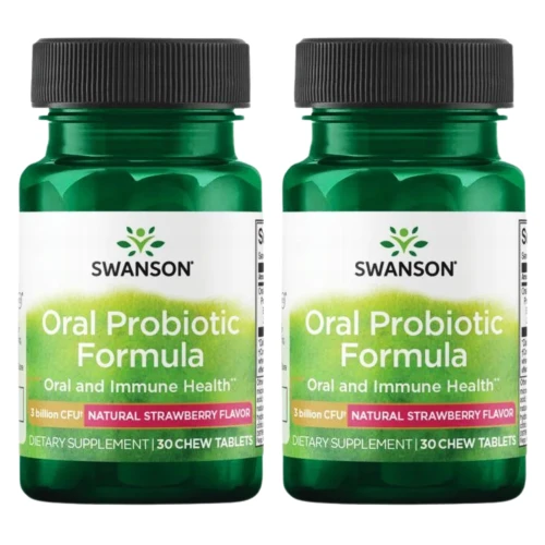 2 x Swanson Oral Probiotic Formula - Streptococcus salivarius BLIS K12 30 tabletek do ssania MIKROBIOM  (id: 9870)