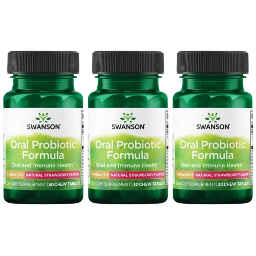 3 x Swanson Oral Probiotic Formula - Streptococcus salivarius BLIS K12 30 tabletek do ssania MIKROBIOM  (id: 9871)