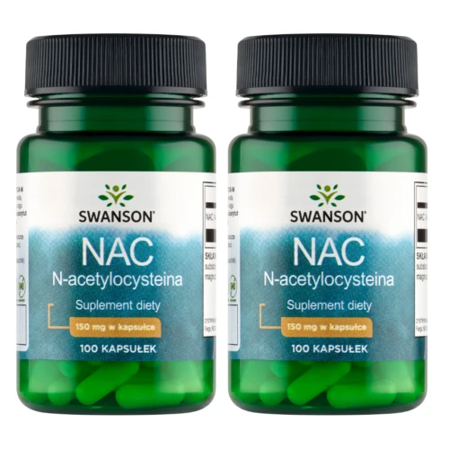 2 x Swanson NAC (N-acetylocysteina) 150mg 100 kapsułek (id: 9874)