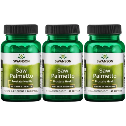 3 x Swanson Saw Palmetto 320 mg 60 kapsułek (id: 9879)