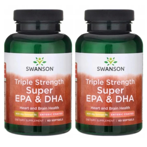 2 x Swanson Triple Strength Super EPA &amp; DHA 60 kapsułek (id: 9880)