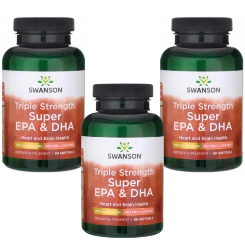 3 x Swanson Triple Strength Super EPA &amp; DHA 60 kapsułek (id: 9881)