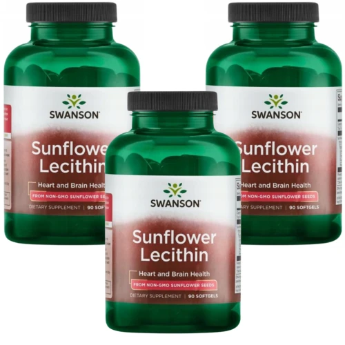 3 x Swanson Lecytyna Słonecznikowa 1200 mg 90 kapsułek (id: 9883)