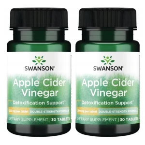 2 x Swanson Apple Cider Vinegar - Ocet Jabłkowy 30 tabletek