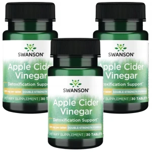 3 x Swanson Apple Cider Vinegar - Ocet Jabłkowy 30 tabletek