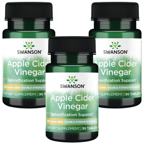 3 x Swanson Apple Cider Vinegar - Ocet Jabłkowy 30 tabletek (id: 9888)