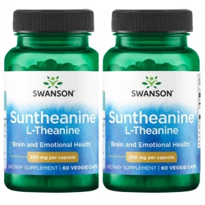 2 x Swanson Suntheanine® L-Teanina 60 kapsułek wegetariańskich