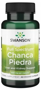 Swanson Full Spectrum Chanca Piedra 500mg 60 kapsułek vege