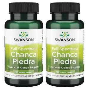 2 x Swanson Full Spectrum Chanca Piedra 500mg 60 kapsułek vege
