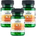 3 x Swanson Vitamin K1 100 mcg 100 tabletek (id: 9898)